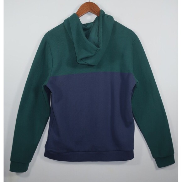 Marine Layer Archive Cloud 9 Sweatshirt Hoodie Colorblock Navy Green Small NEW - Picture 6 of 10